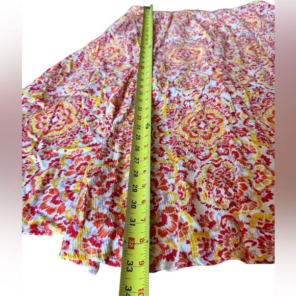 Torrid Floral Print Midi Maxi Skirt High Waist Multicolored Womens Size 0 Large - Picture 13 of 13